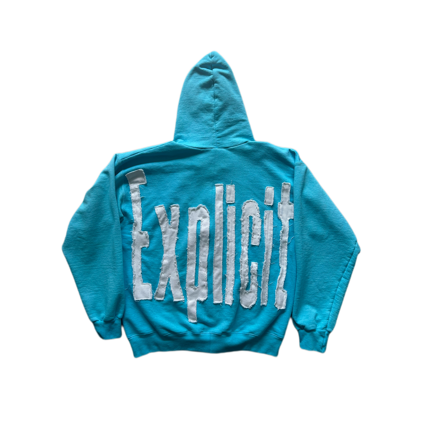 Blue explicit zipper jacket