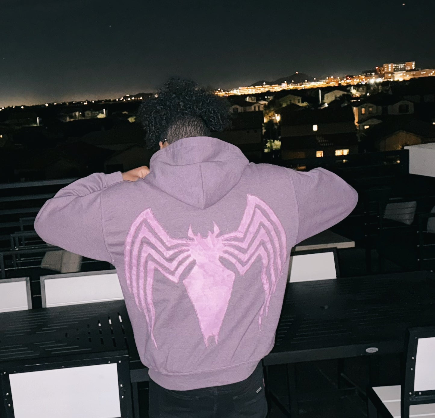 Purple dark venom hoodie